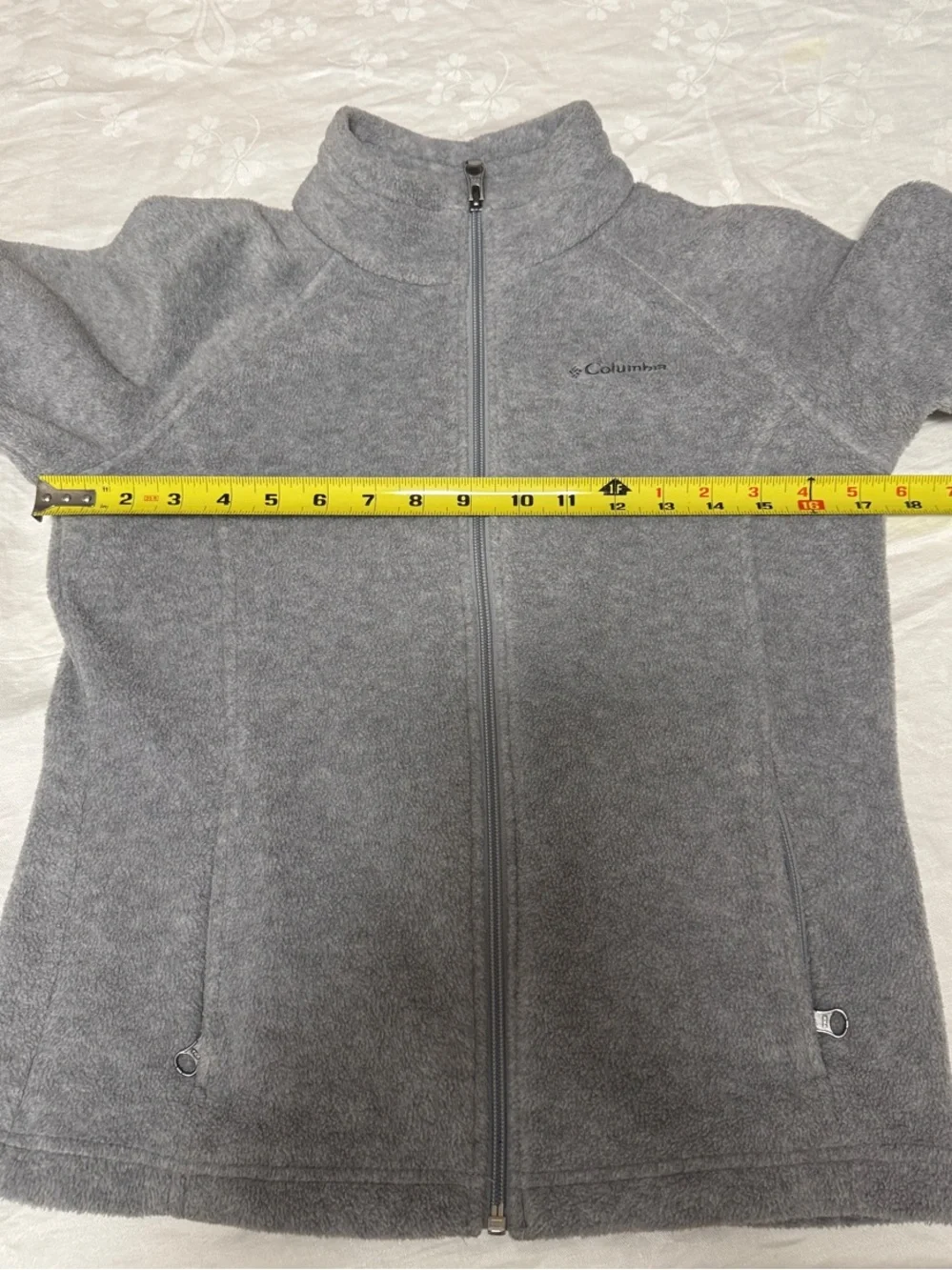 Girls Columbia Gray Full-Zip Fleece Jacket